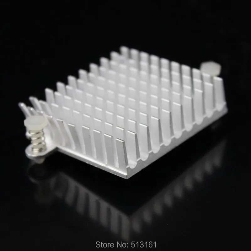 10 części/partia 43mm x 40mm x 11mm DIY mostka północnego chłodnicy płetwy srebrny anodowane radiator aluminiowy