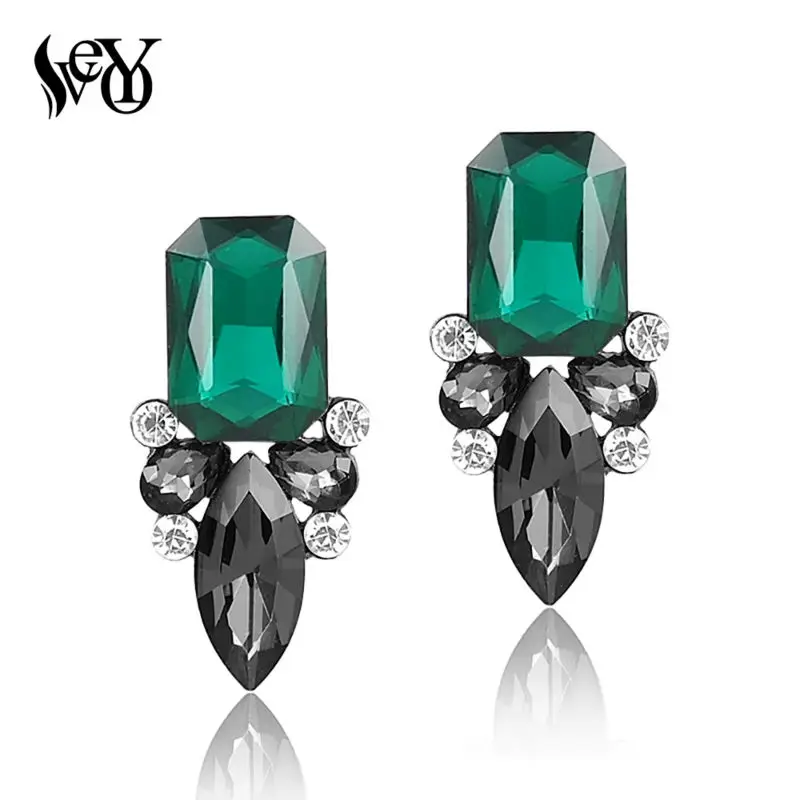 VEYO 2018 Brand New Design Fashion Crystal Stud Earrings Elegant Crystal Earrings For Women gift