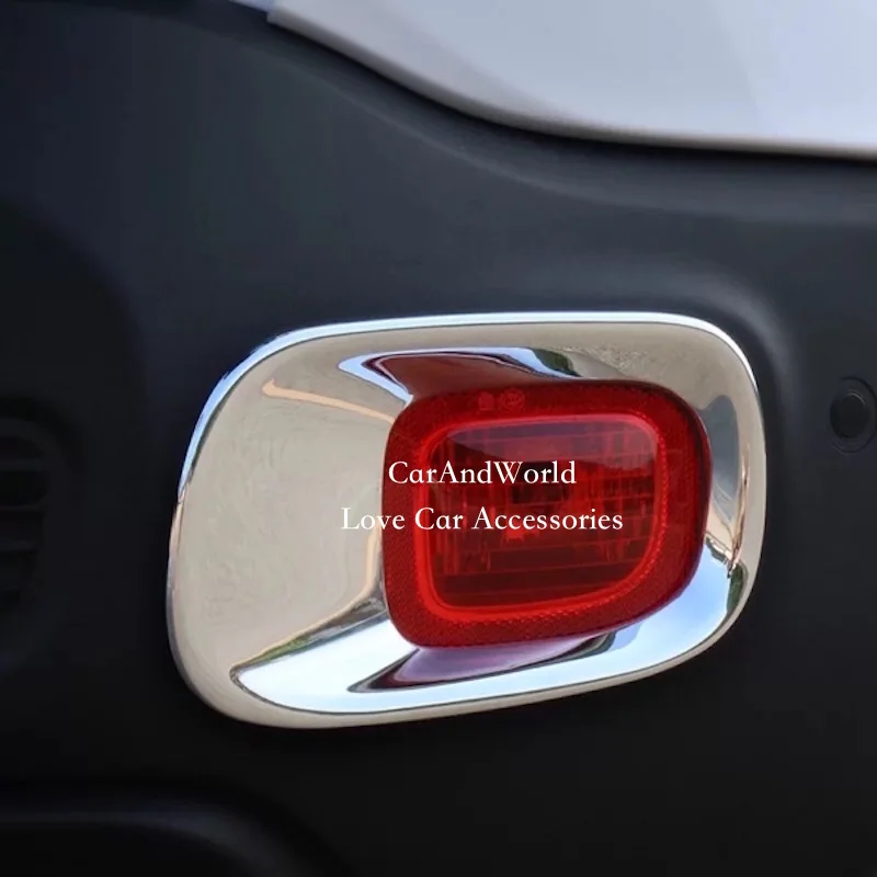 

Rear Fog Lights Cover Lamp Tail FogLight Decoration Trim Chrome Sticker For Jeep Renegade 2015 2016 2017 Car-Styling Accessories