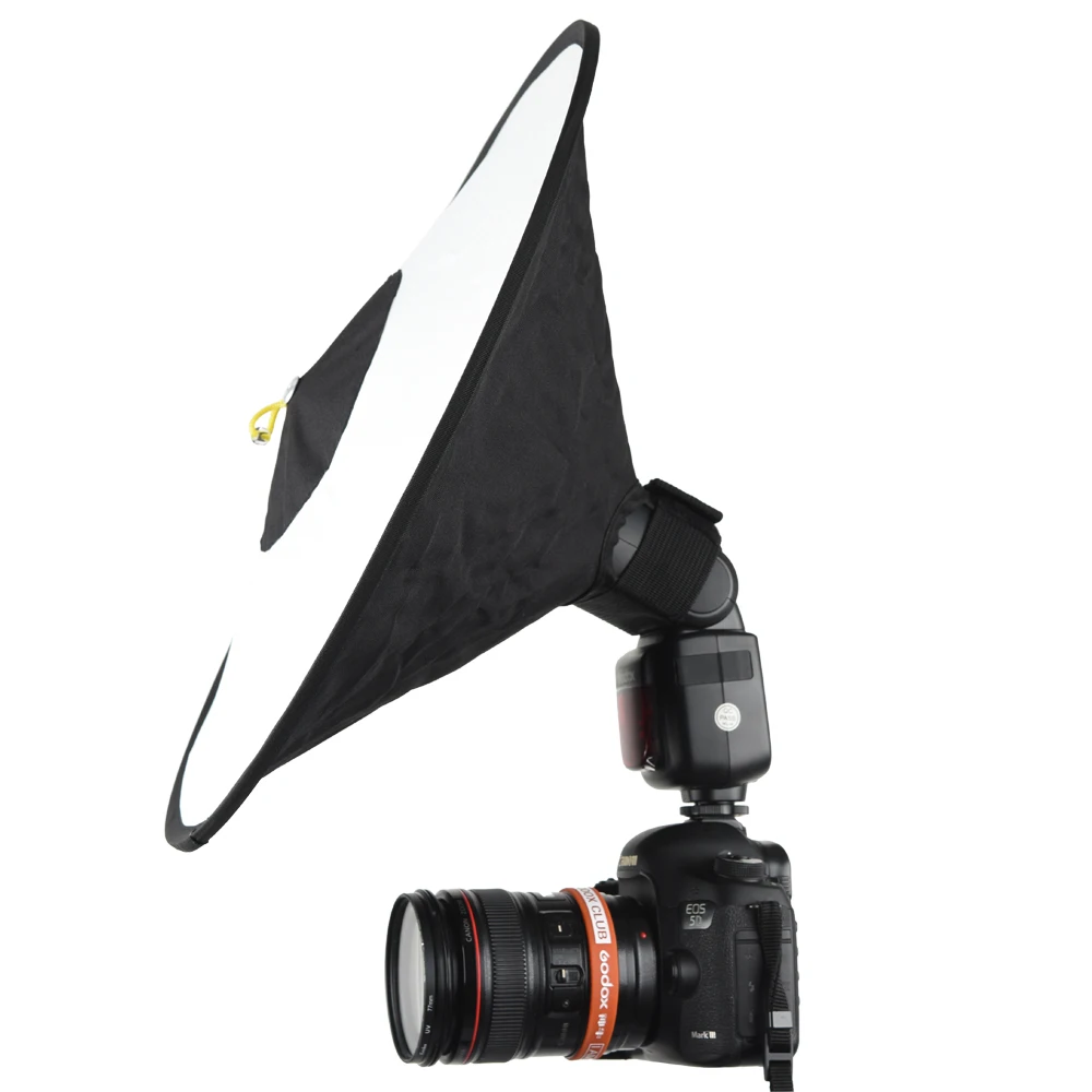 Godox Flash Softbox RS18 Portable Foldable Circular Soft Flash Diffuser For Canon Nikon sony GODOX Pixel VILTROX Pentax Flashs