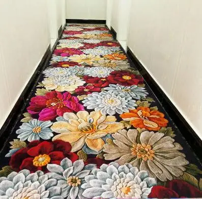 3D creative flower carpet printing Hallway Carpets door mat Bedroom Living Room Tea Table Rugs Kitchen Bathroom Antiskid Mats