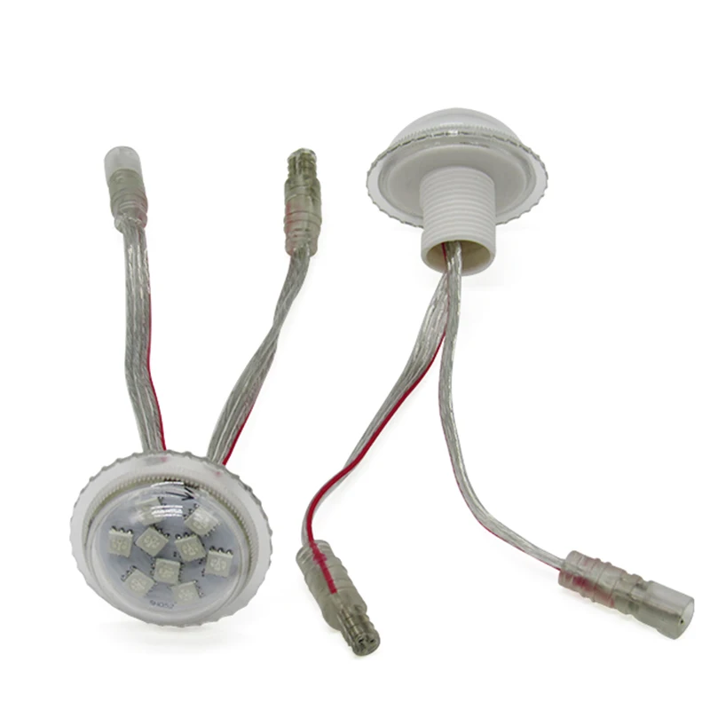 

38 мм 9 светодиодов UCS1903 5050 SMD светодиодный RGB пиксельный модуль IP68 светодиодный светильник для развлечений диаметр 38 мм 9 светодиодов/модуль водонепроницаемый IP68 DC12V