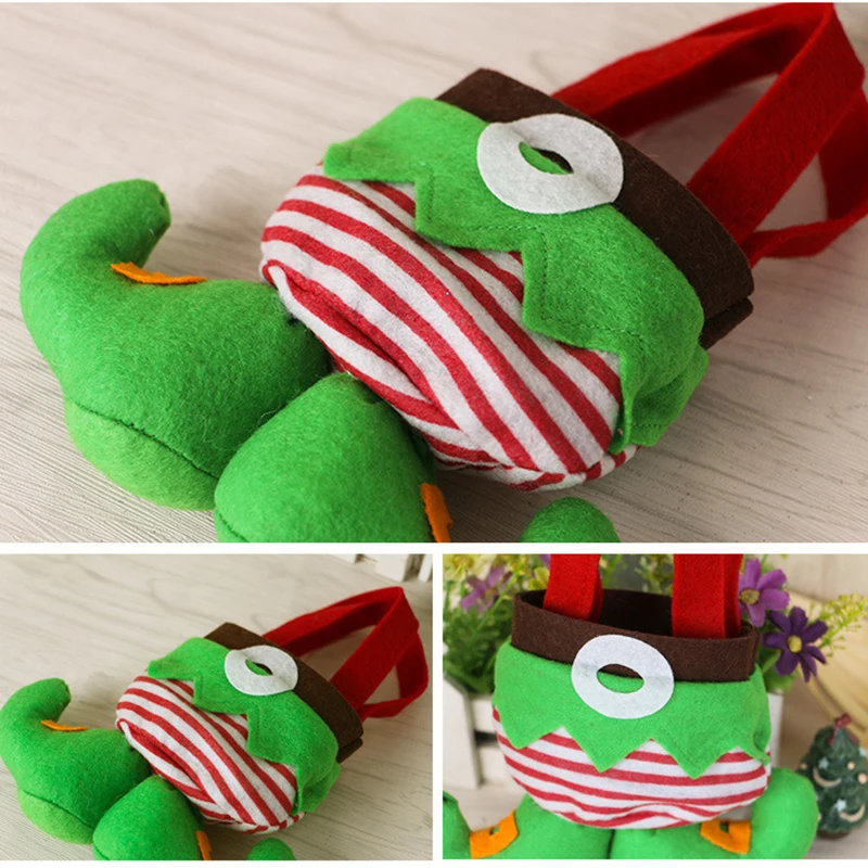 New Year Candy Elf Bags Christmas Xmas Gift Bags Elf Spirit Boots Sack Stocking Home Party Christmas Decoration Supplies SD095