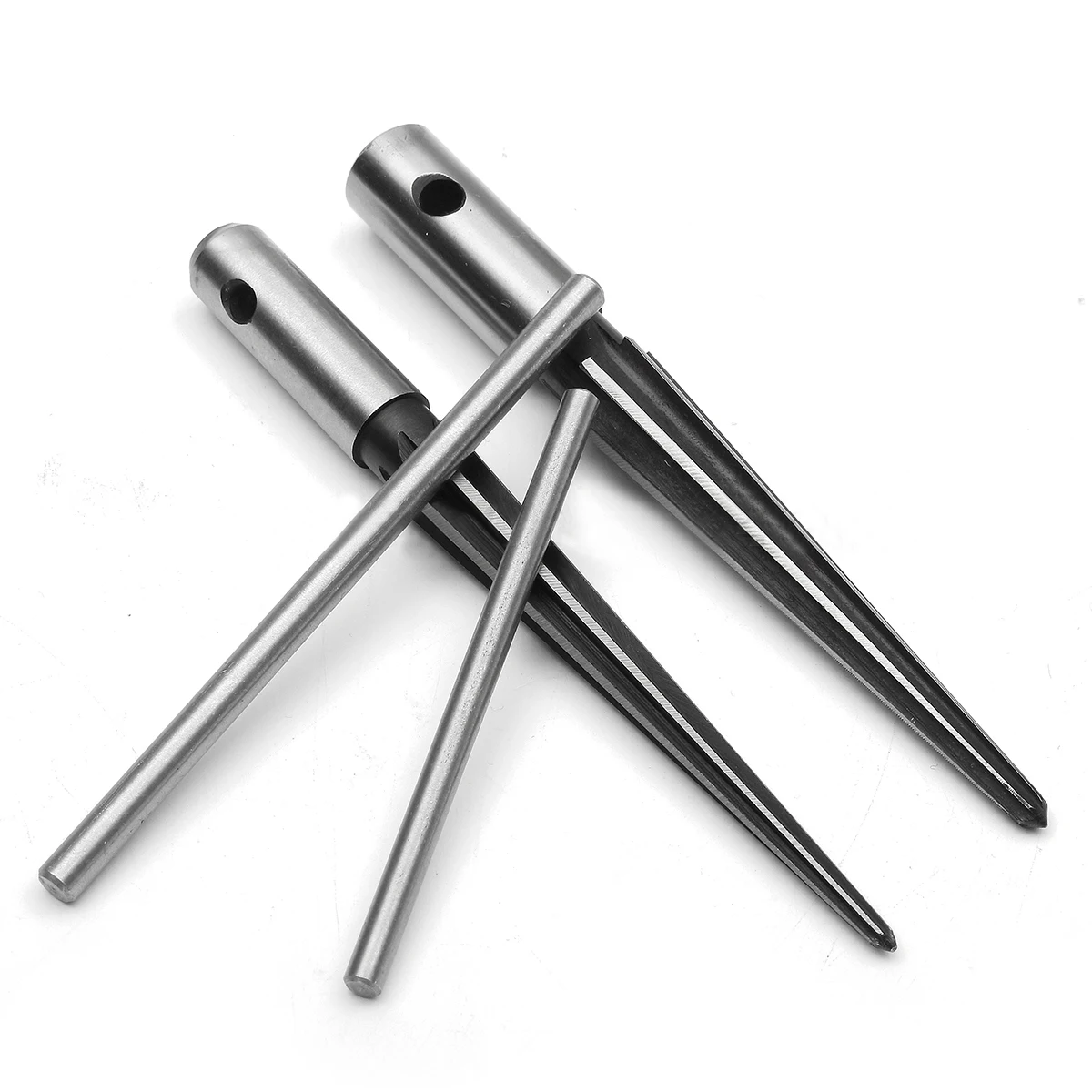 2PCS Handheld Tapered Reamer Set 1/8-1/2 Inch & 5/32-5/8 Inch Bridge Pin Hole Tapered Reamers Machinist Luthier Tools