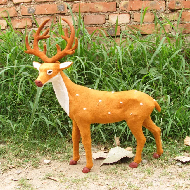 

simulation deer model large 52x40cm sika deer toy garden decoration birthday gift a2140