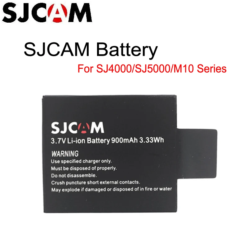 Original SJCAM Brand 3.7V Li-ion Battery Black for SJCAM Series M10 SJ4000 SJ5000 Series Sport Camera batteries