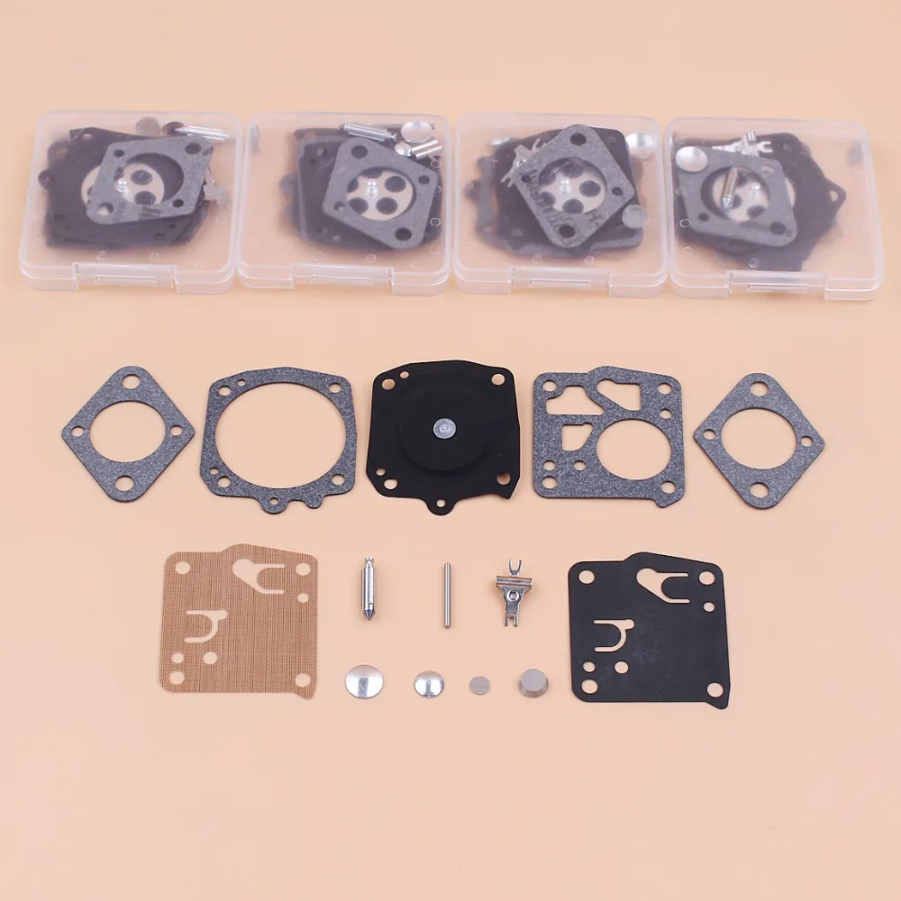 5Kit/مجموعة Carburettor Carb الحجاب الحاجز طقم تصليح ل Tillotson RK-23HS RK23HS Husqvarna 266 268 272 288 480 بالمنشار