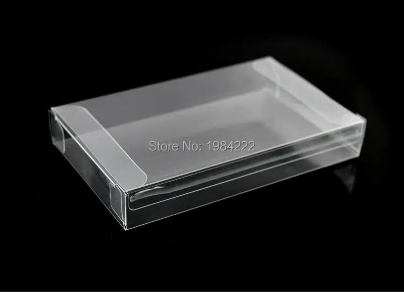 1 Buah Casing Pelindung Kotak Kartrid Game SNES Transparan Bening Pelindung Hewan Peliharaan Plastik Game CIB untuk Kotak Game Nintendo