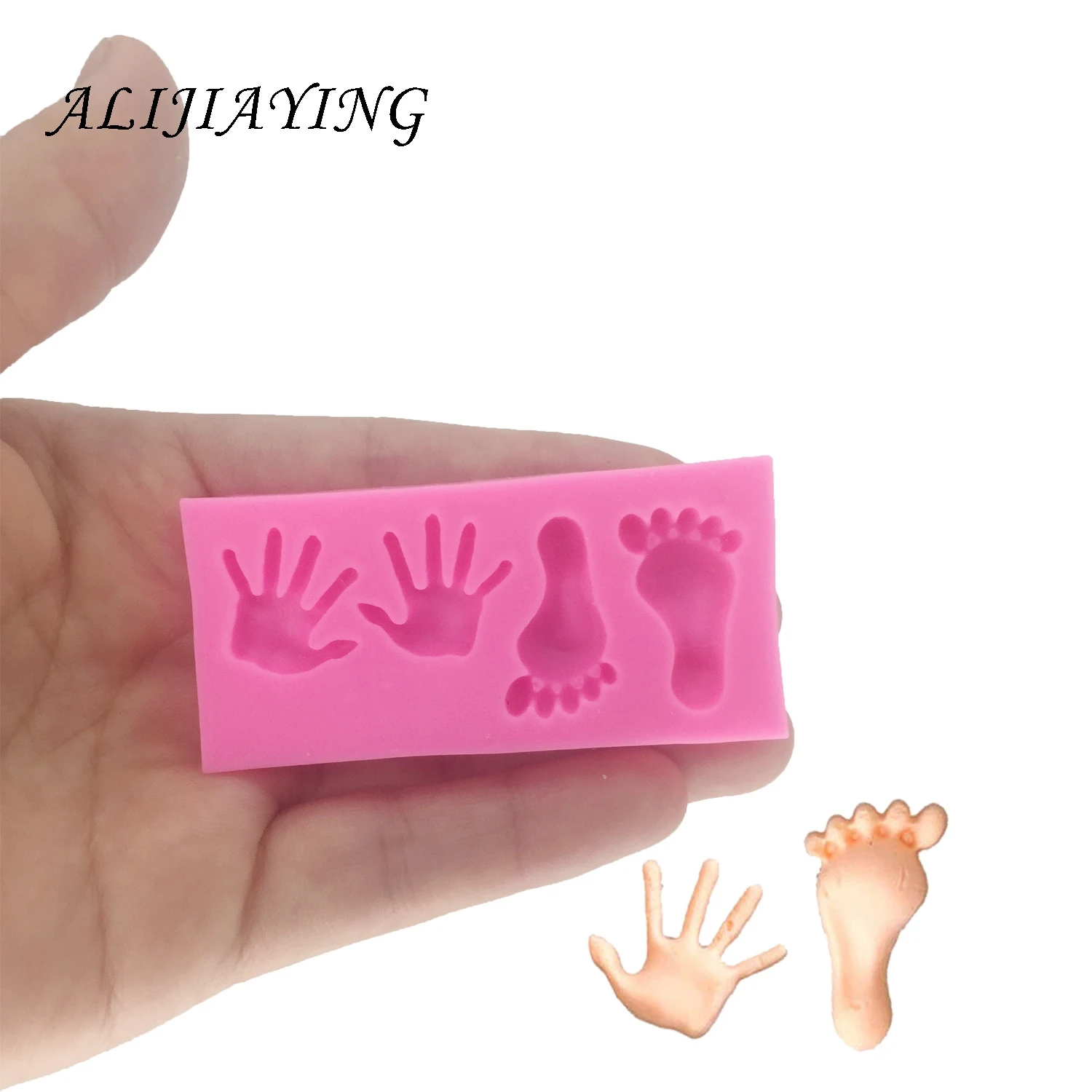 Sugarcraft Baby Feet&Hand silicone molds for 3D crafts fondant mould cake decorating tools chocolate gumpaste mold D1330