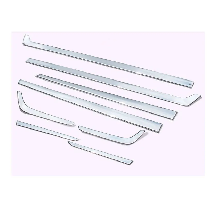8pcs/set Stainless Steel Car Body Side Door Moulding Cover Trim For Honda CRV 2017 2018 Car Exterior Accessories Stylilng