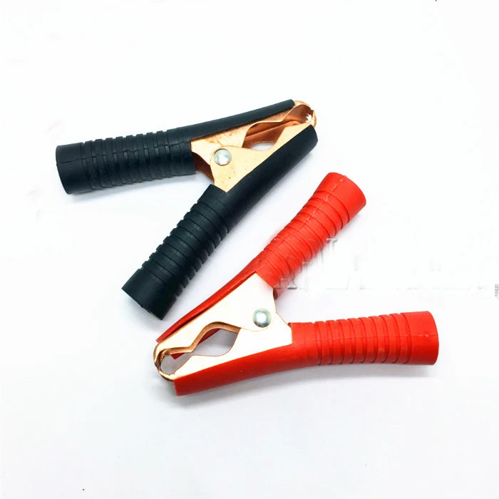 Free shipping 1set Car Alligator Clips Battery Clamps Crocodile Clip 100A Red+Black