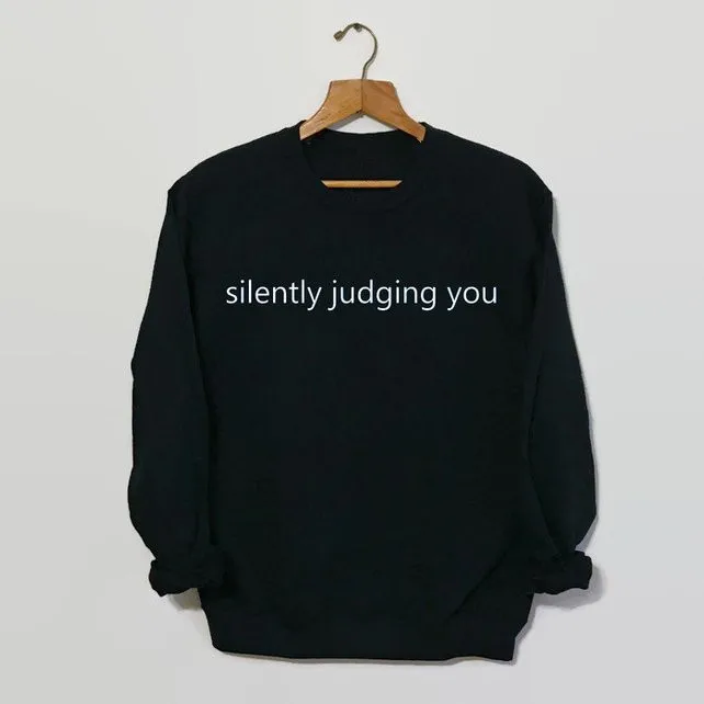 

Sugarbaby Silently Judging You Funny Sweatshirt Tumblr Clothing Tumblr Sweatshirt Grunge 90s Jumper Fashion Casual Tops