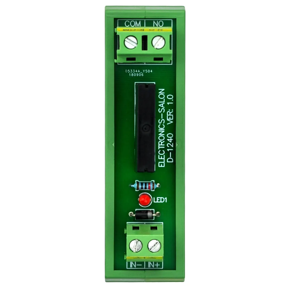 Electronics-Salon DC 5V Slim DIN Rail Mount 2Amp AC Solid State Relay Interface Module, G3MB-202P 5VDC.