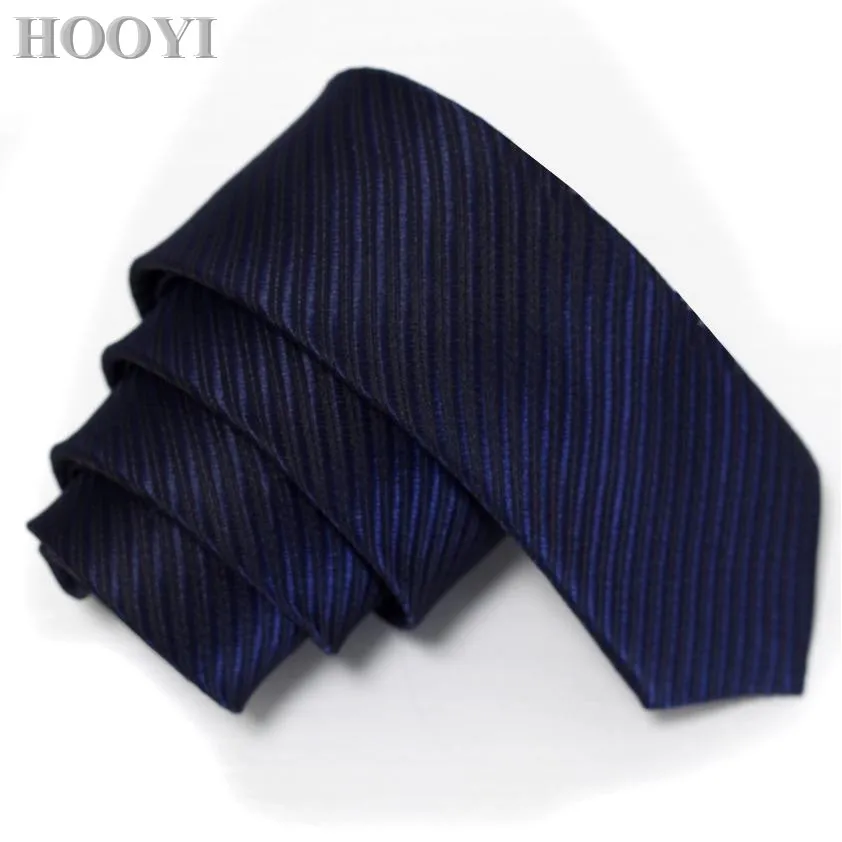 

HOOYI Ties for Men Wedding Gift Polyester Gravata Slim Tie Necktie Mariage Cravat 5cm width