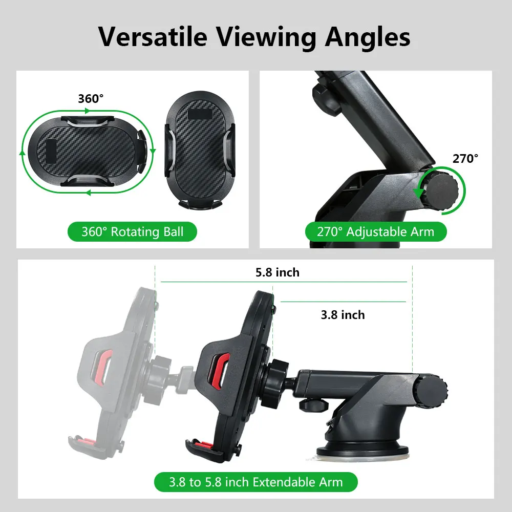 KISSCASE Car Phone Holder in Car Windshield Gravity Sucker Mobile Phones Stand For iPhone Android support telephone voiture