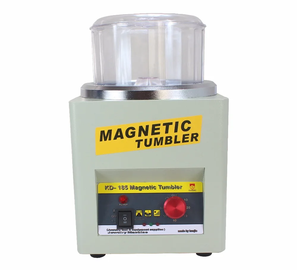 Produttore!!! KD/KT-185 macchina magnetica di rifinitura del finitore del lucidatore dei gioielli del bicchiere, ca magnetico 110V/220V della