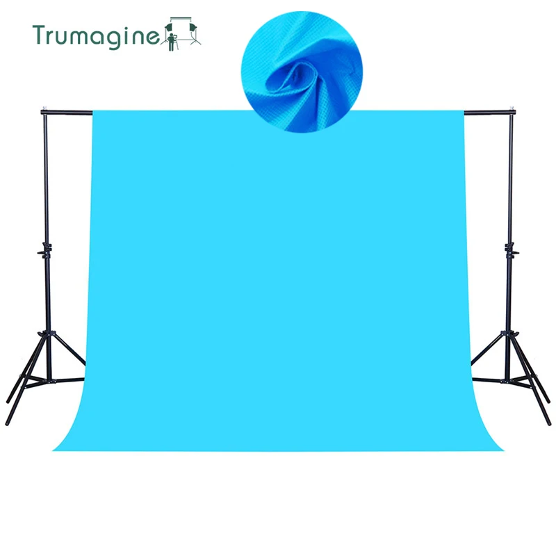 

1.6*4M/5.2*13Ft Photography Background Cotton Backdrop Smooth Muslin Blue Chromakey Cromakey Background Cloth For Photo Studio