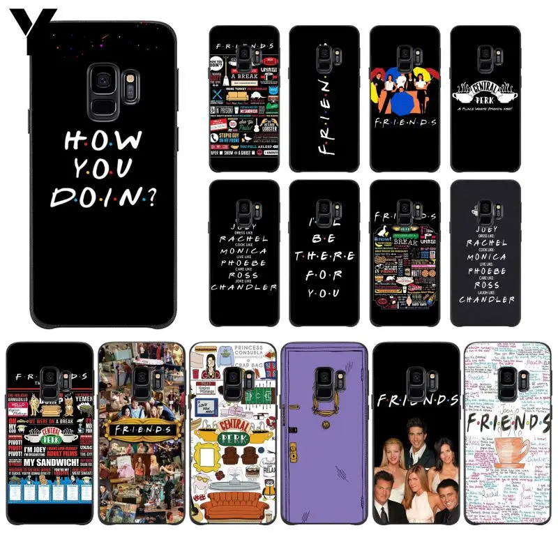 MaiYaCa Central Perk Coffee friends tv show how you doin Phone Case Cover for Samsung S9 S20 S10 Plus S10E S6 S7 S8 S9 S9Plus