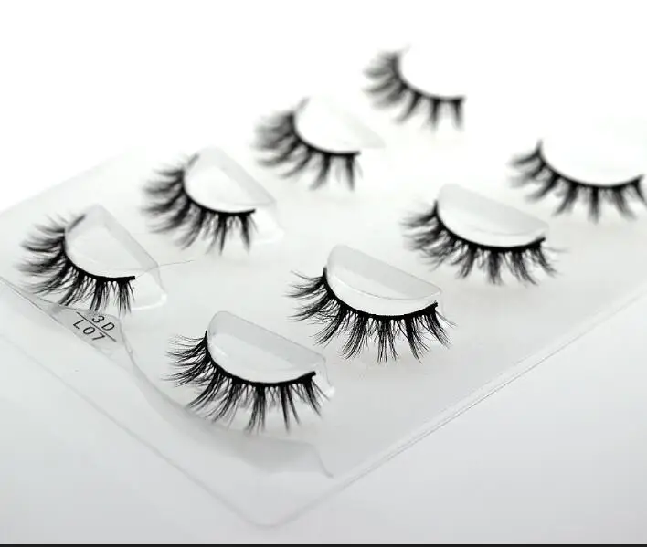 HBZGTLAD Sexy 100% Handmade 3D mink hair Beauty Thick Long False Mink Eyelashes Fake Eye Lashes Eyelash High Quality 07