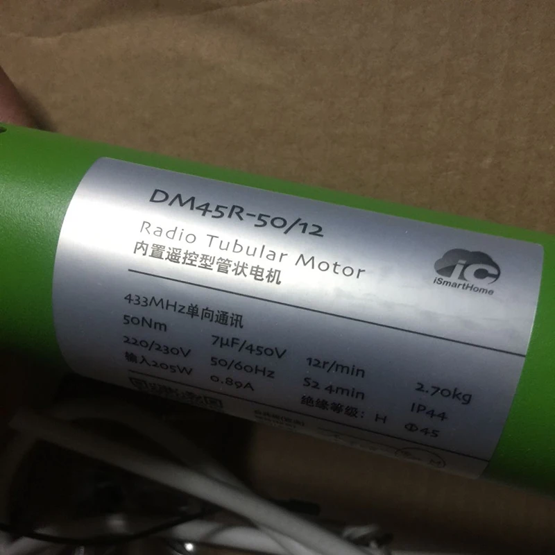 Imagem -04 - Dooya-motor Tubular Original Motor de Rádio Embutido para Persianas de Rolo de Tubo de 50 mm Smart Home Alta Qualidade Dm45r Dm45s50n 12r