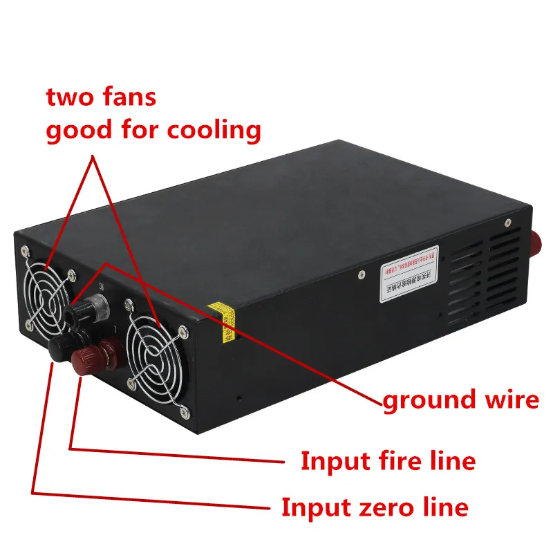 Imagem -05 - Fonte de Alimentação Comutada 012v Saída Ajustável 15v 24v 36v 48v 60v 80v 100v 110v 200v 300v ac para dc Display Led Smps Chux3000w