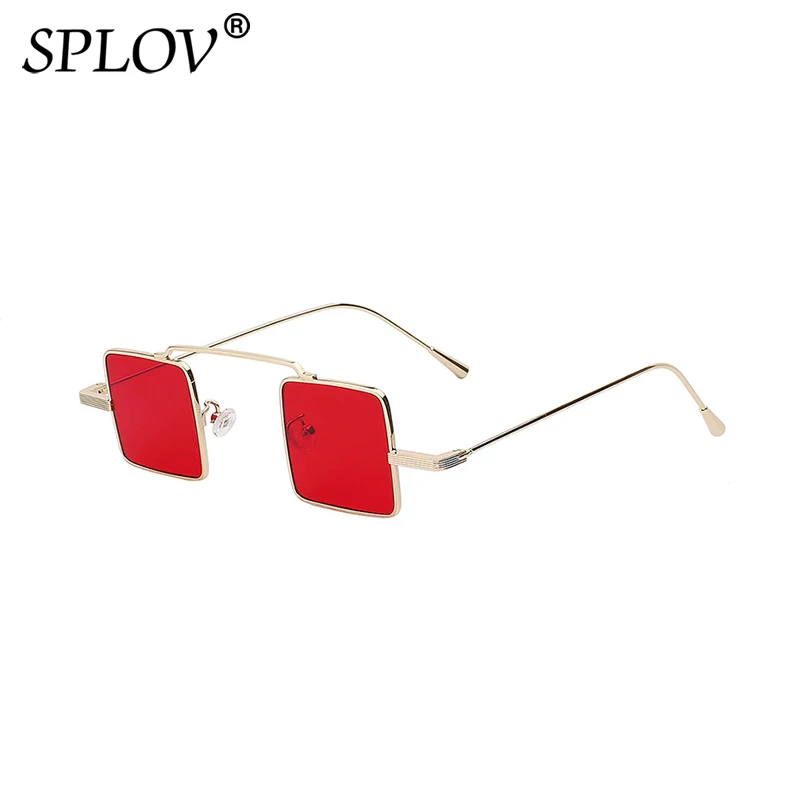 Stylowe małe kwadratowe metalowe okulary przeciwsłoneczne Steampunk mężczyźni kobiety Vintage okulary przeciwsłoneczne moda uliczna odcienie óculos De Sol UV400