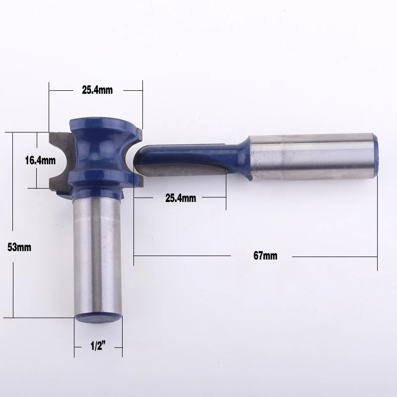 2ピース1/4 "1/2"シャンク3/8 "1/2"直径フルートとビーズ一致ジョイントルータービットセットchwjw