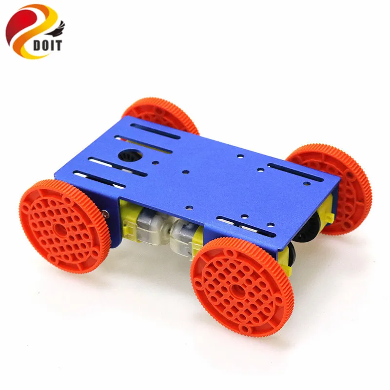 4WD Smart Robot Chassis Car Model with 4pcs TT Motor Metal Plate for Arduino Nodemcu Rasberry Pie DIY RC Toy Parts C101