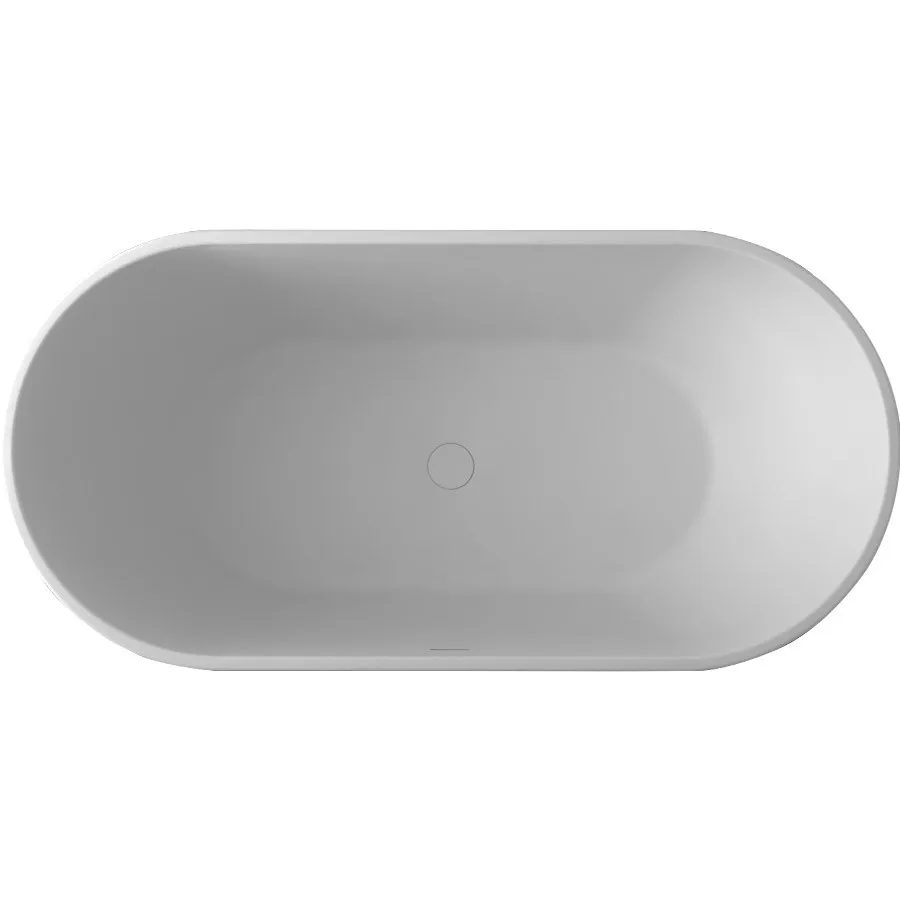 

1500x750x550mmSolid Surface Stone CUPC Approval Bathtub Oval Freestanding Corian Matt White Finishing Tub RS65103A