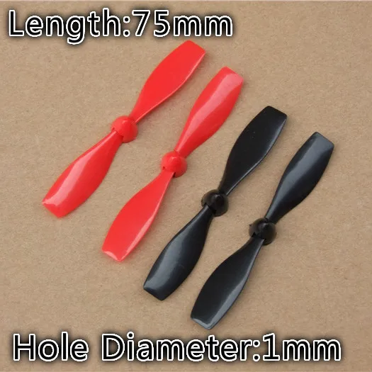 75mm 7.5cm Props High Speed Propellers Blades Props A B For 1mm Motor Shaft R/C Spare Parts Access Small Mini Quadcopter Drone