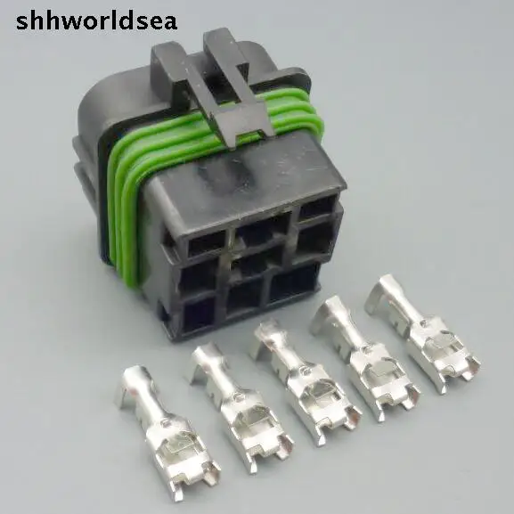 

shhworldsea 5p automotive wiring harness connector relay socket waterproof 12092605