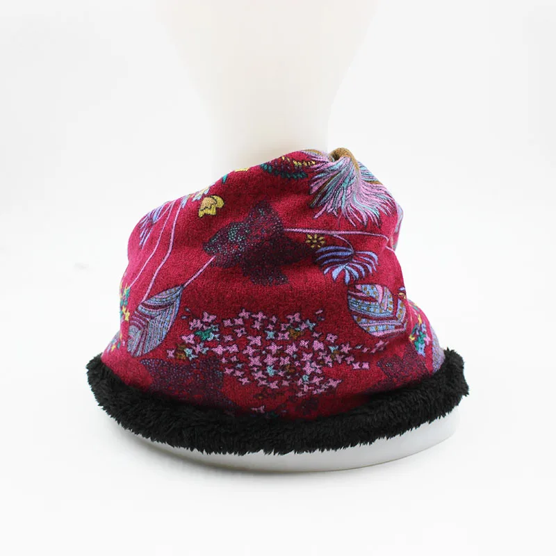 New Fashion Women Winter Hats Female Warm Cap Scarf Two Used Hip Hop Girl\'s Beanies Autumn Spring Thick Brand Wool Bonnet Sale