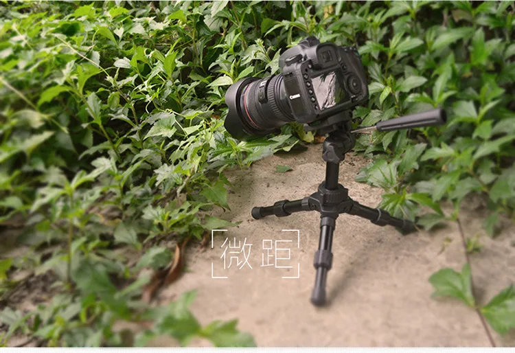 

Portable Folding Ultra Aluminum Plastic Lightweight Compact Desktop Macro Mini Tripod with 3-way Tilted pan Head For DSLR Camera