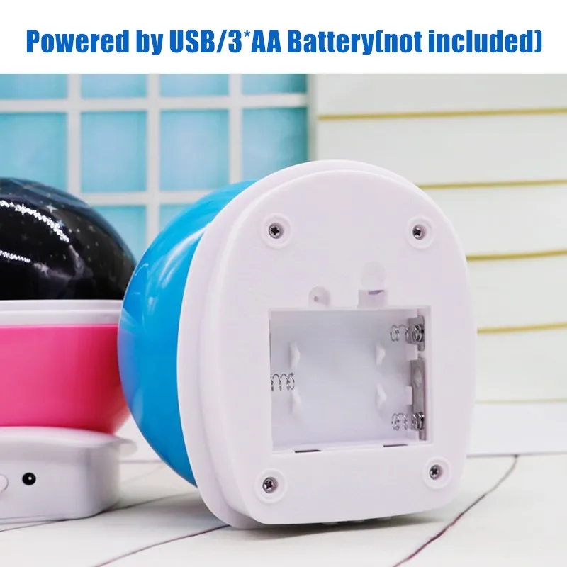 Rotating Night Light Projector Lamp Starry Sky Star Unicorn Children Kids Baby Sleep Romantic Led Projection Lamp USB/AA Battery