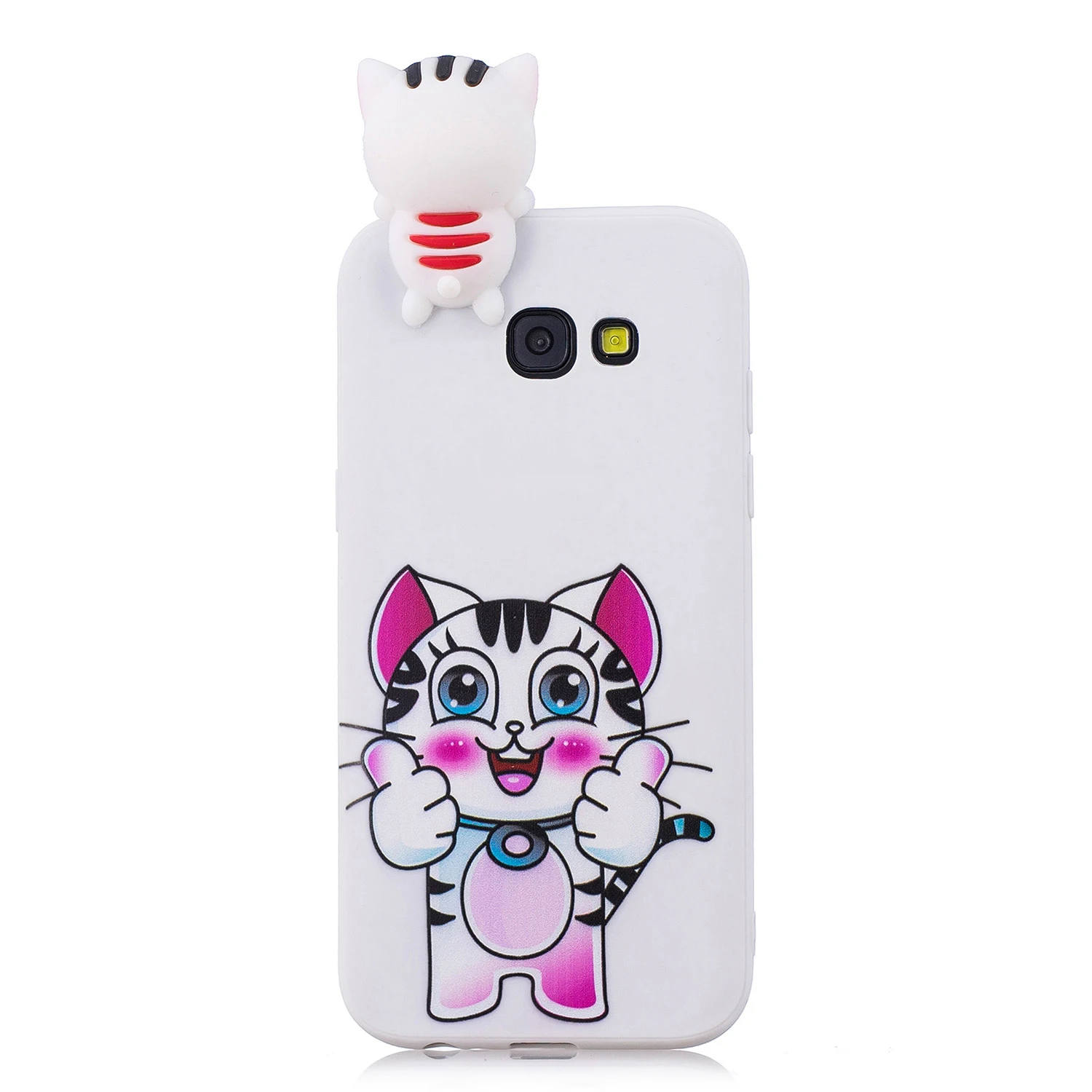 Lovely Cartoon Squishy Phone Cases for samsung galaxy A7 2017 Case Cute Smiling Cloud Soft Silicone stress relief cover