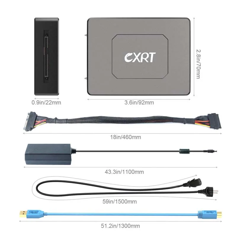 SAS Drive to USB 3.0 Adapter Converter Cable Universal SAS Reader Writer for Server HDD SSD 2.5\