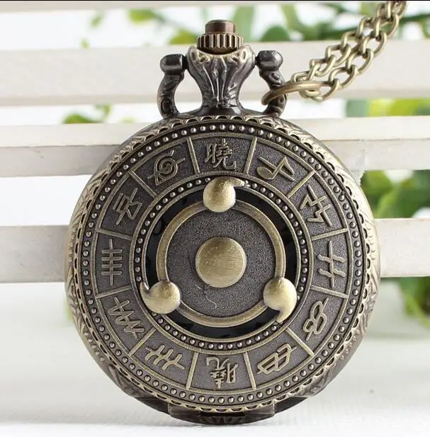 Ninja Pocket Watch Vintage Quartz Necklace Watch 20pca/lot