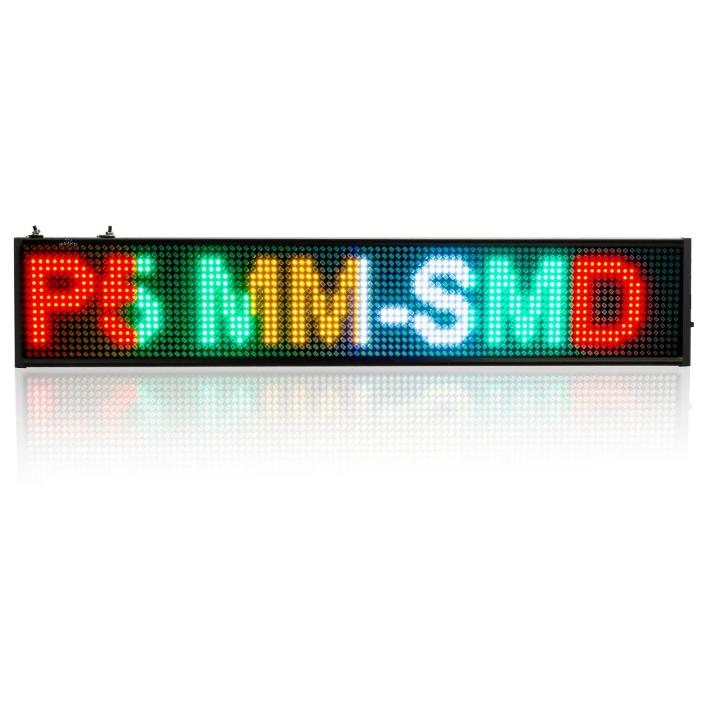 

P5 SMD shop Led Sign Programmable Scrolling Time countdow LED Display Board 4 color Message,16 pixels each color