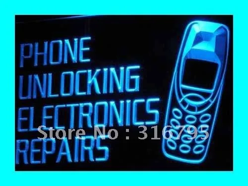 i216 Phone Unlocking Repairs Shop NEW LED Neon Light Light Signs On/Off Switch 20+ Colors 5 Sizes