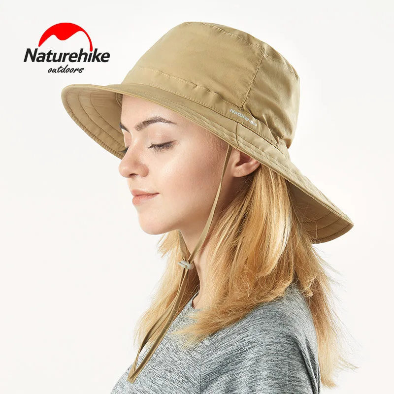 Naturehike Outdoor Ultralight Anti Sinar UV Matahari Helm Cepat Kering Topi Bertepi Lebar Bonnie Topi Wanita Sunbonnet Musim Panas Pantai Topi