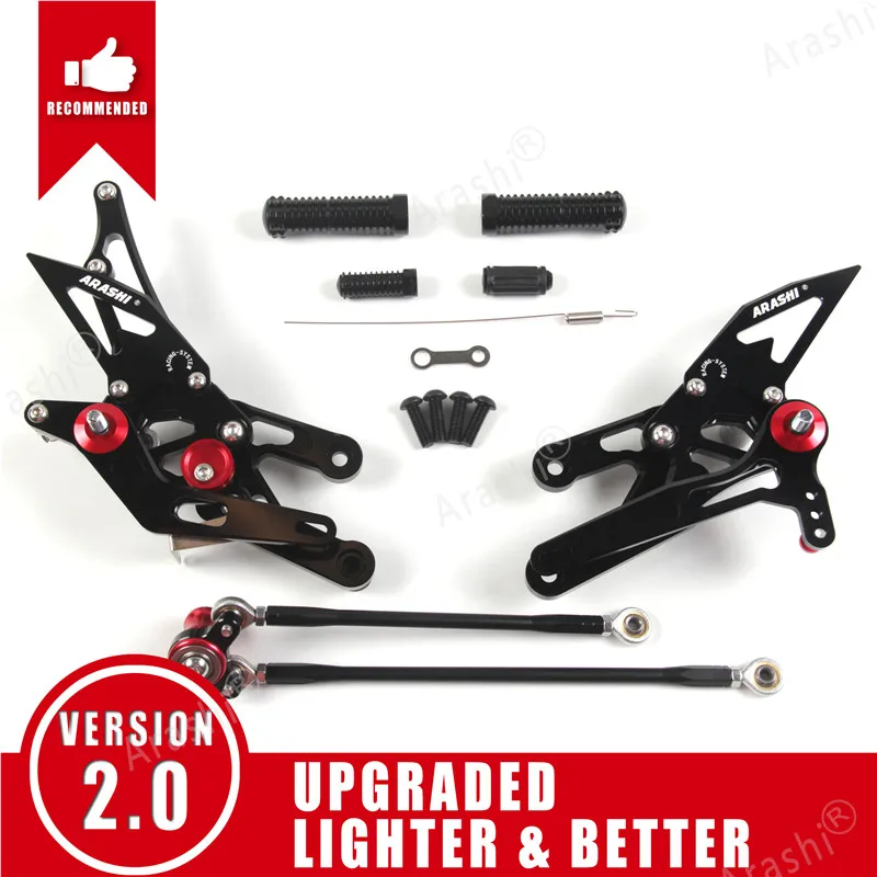 Arashi V2.0 Voetsteun Voor HONDA CBR600RR 2003 2004 2005 2006 Verstelbare Achter Set CBR600 CBR 600RR CNC Rider Voetsteunen Motor