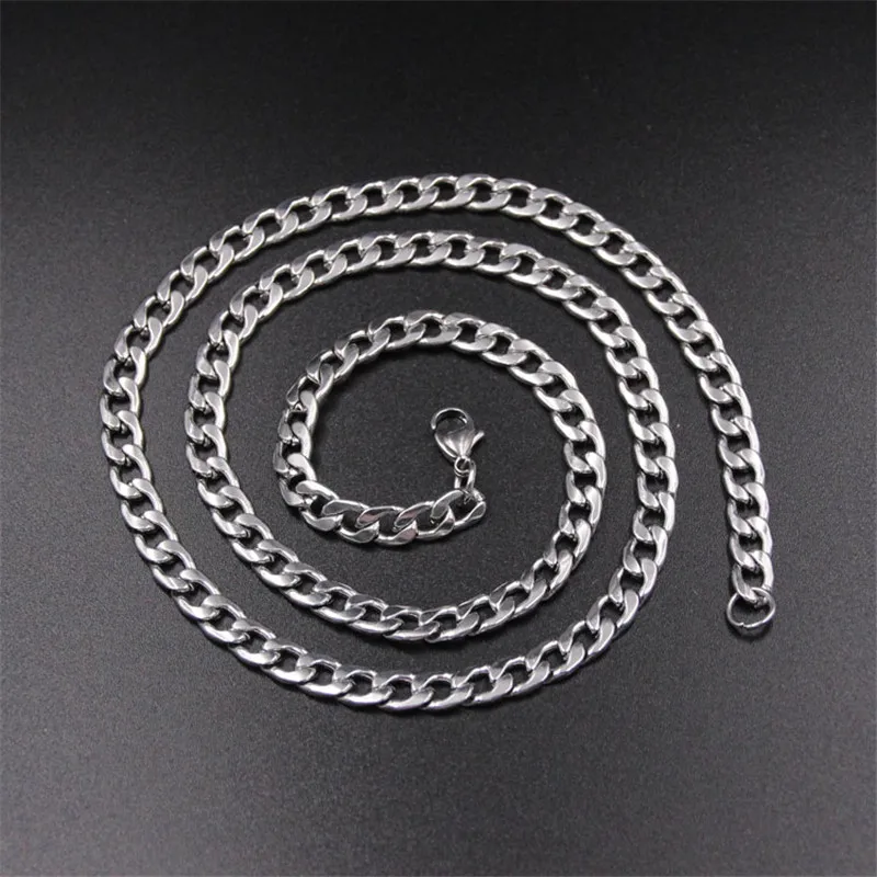 Wholesale Cheap 4MM Stainless Steel NK Figaro Chain Necklace Length 50CM/55CM/60CM/70CM Fashion Cool Party Jewelry For Men