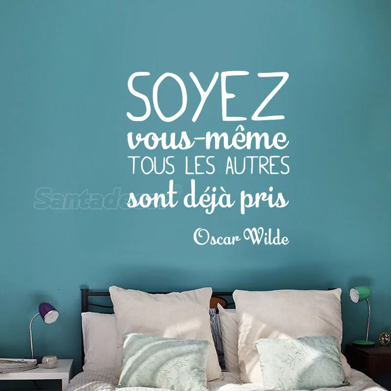 Stickers BE Yourself Vinyl Wall Decal Mural Art Wallpaper Living Room Home Decor Poster Oscar Wilde Quote House Decoration