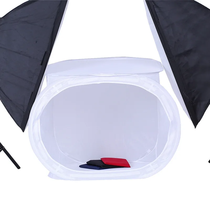 40X40CM Folding Photo Studio Shooting Tent Softbox Photography Soft box kits Photo Light Tent+Portable Bag+4 Backdrops