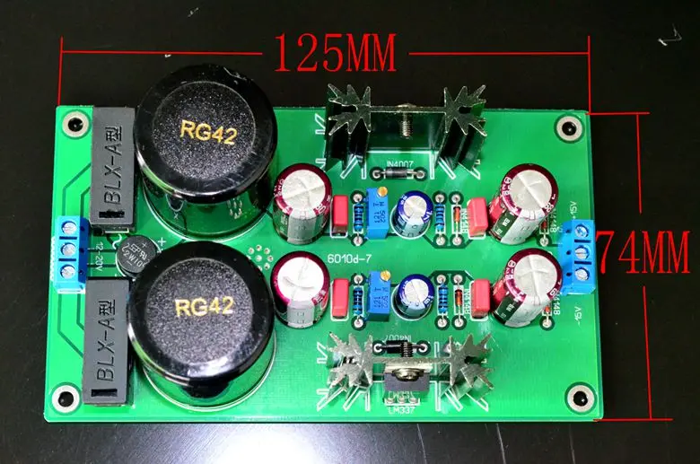 

Плата источника питания D65 LM317 LM337, регулируемый регулятор, Двойной вход, двойной выход DC15V