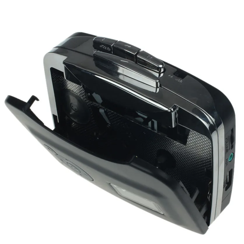 เครื่องเล่นเทปคาสเซ็ทบันทึกแบบพกพาเทปเสียง MP3 Converter รูปแบบ USB Flash Drive