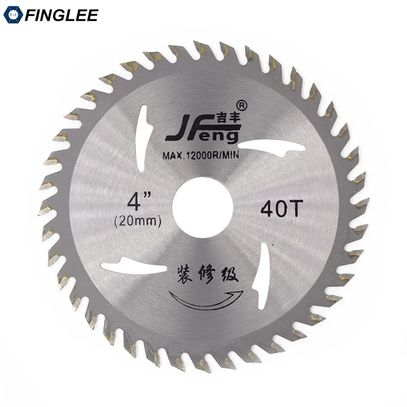 Finglee lâmina de serra circular tct, 1 peça, 4/7/8/6/7 polegadas, para trabalhar com madeira macia, acrílico e plástico
