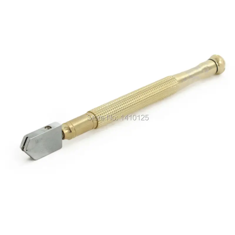 

Oil Filled Tungsten Carbide Glass Cutter Tools Cutting Wheel Golden with Metal Handle