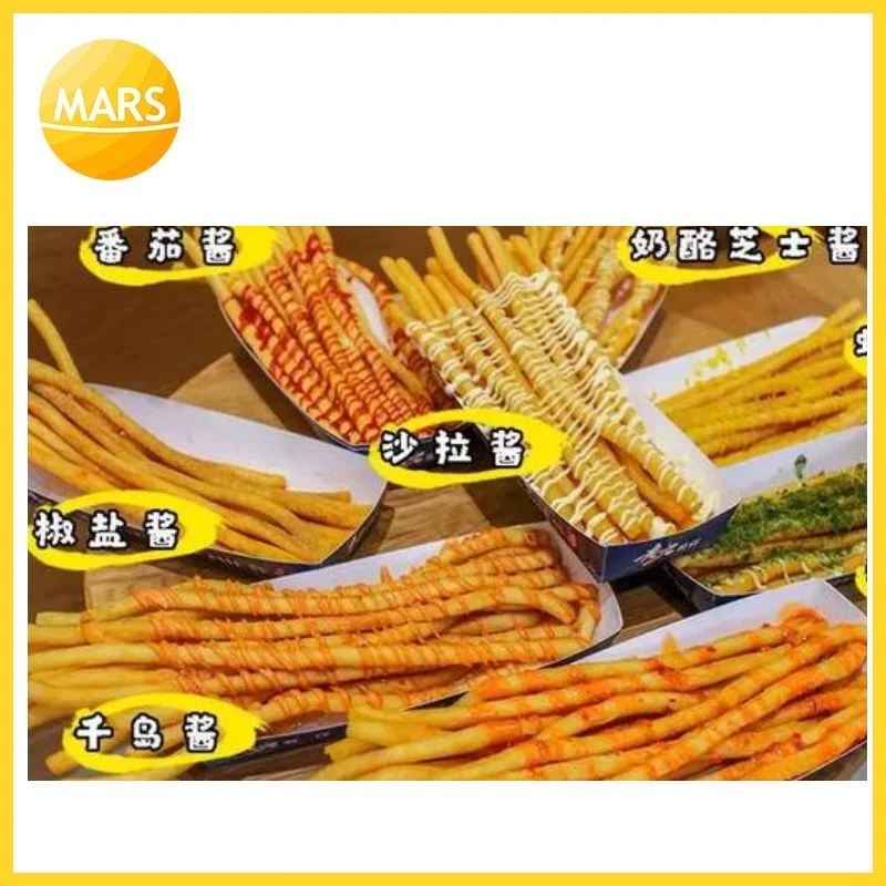 Hand Press Super Long Fries Extruders Footlong French Fries Maker Stainless Steel Potato Chips Squeezers Fries Cutters Presser