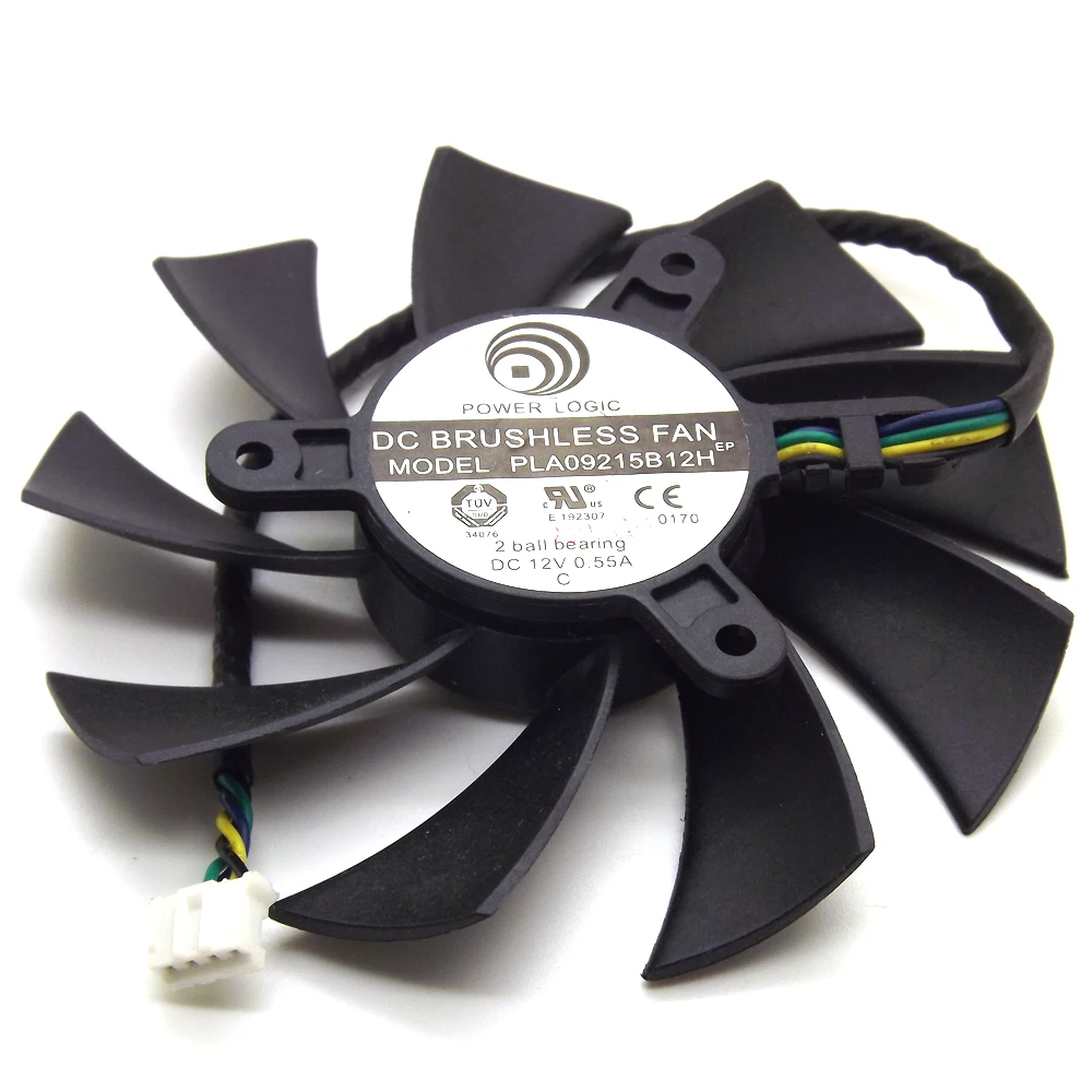 PLA09215B12H 12V 0.55A 87mm VGA Fan For MSI N560 570 580 HD6870 Graphics Card Cooling Fan 4Wire 4Pin